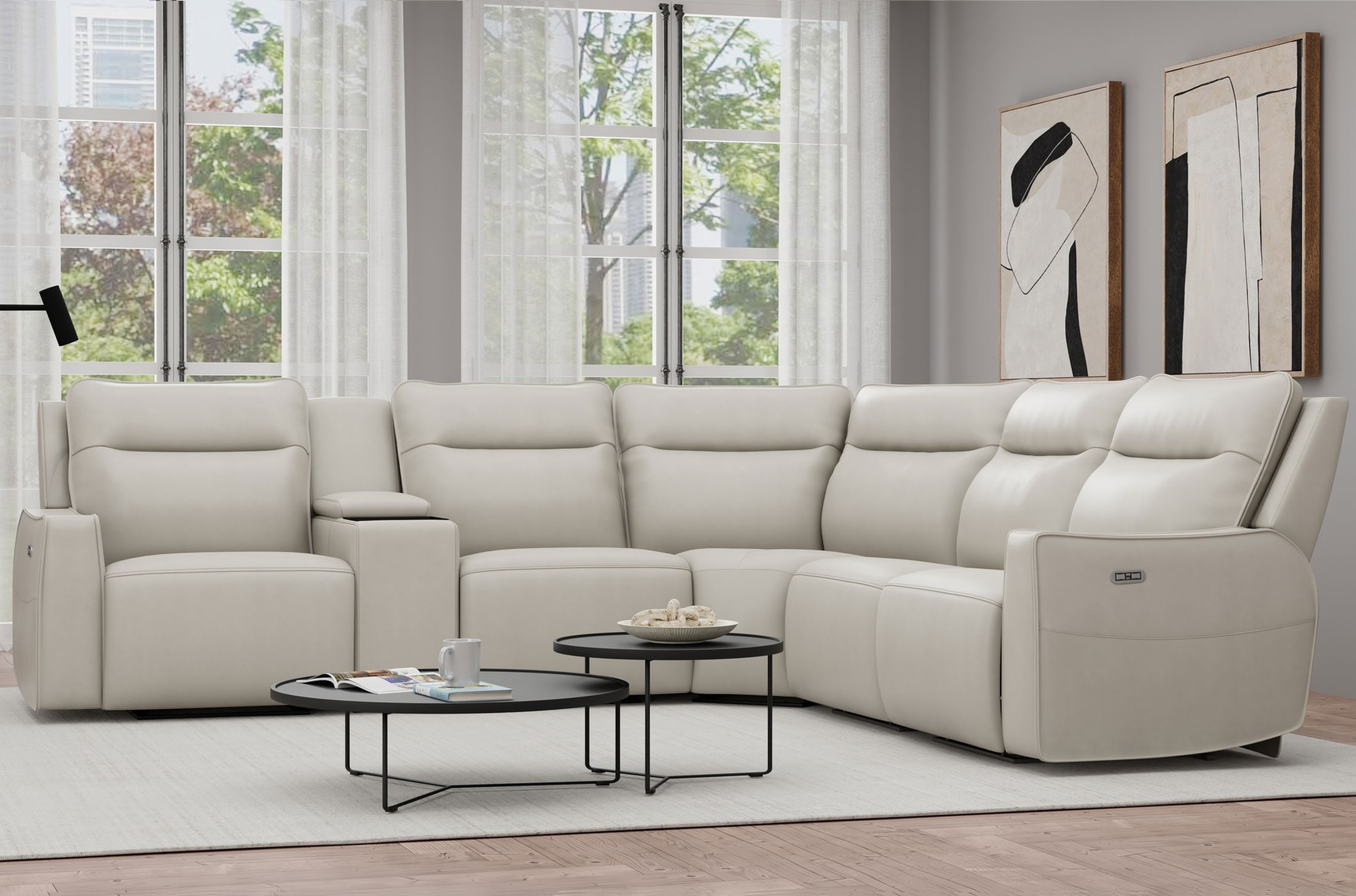 6PC Power Sectional