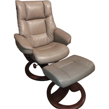 Nordic Large Chair & Ottoman