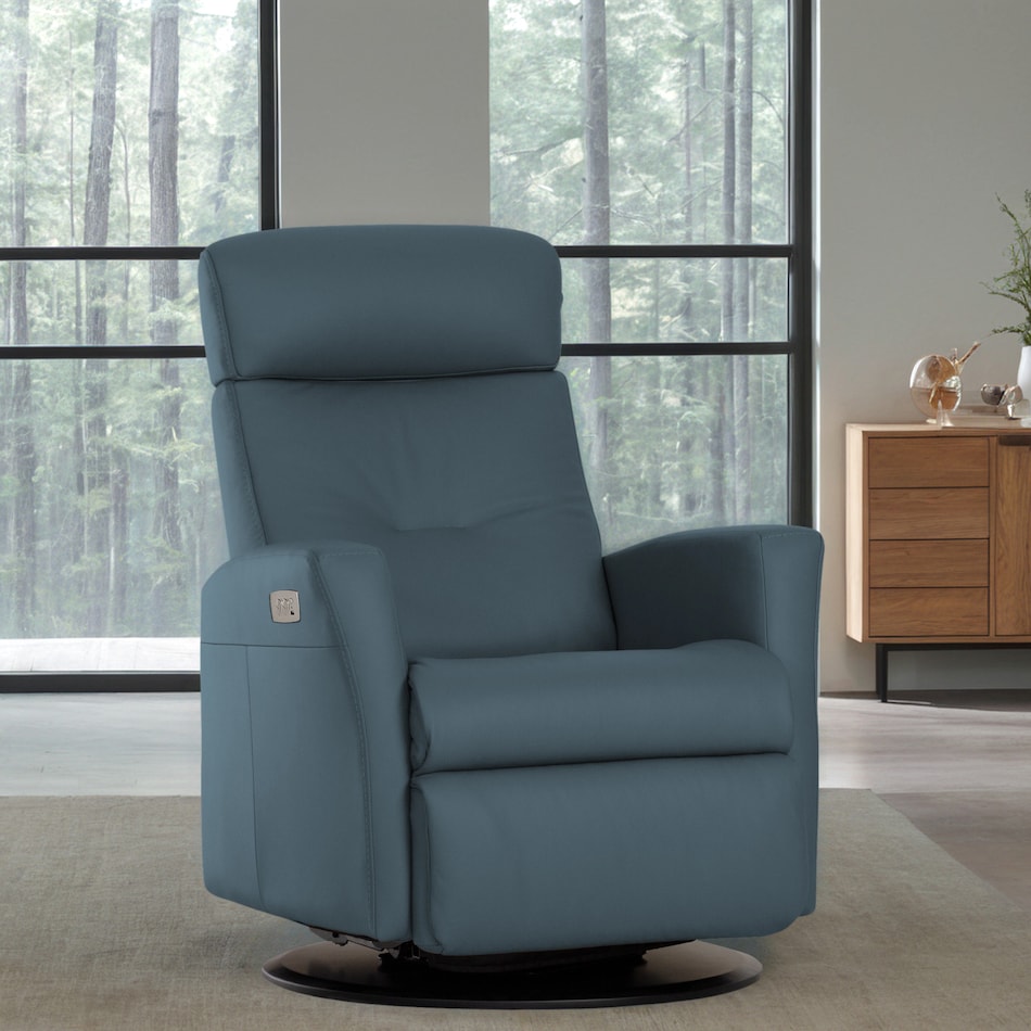  blue recliner   