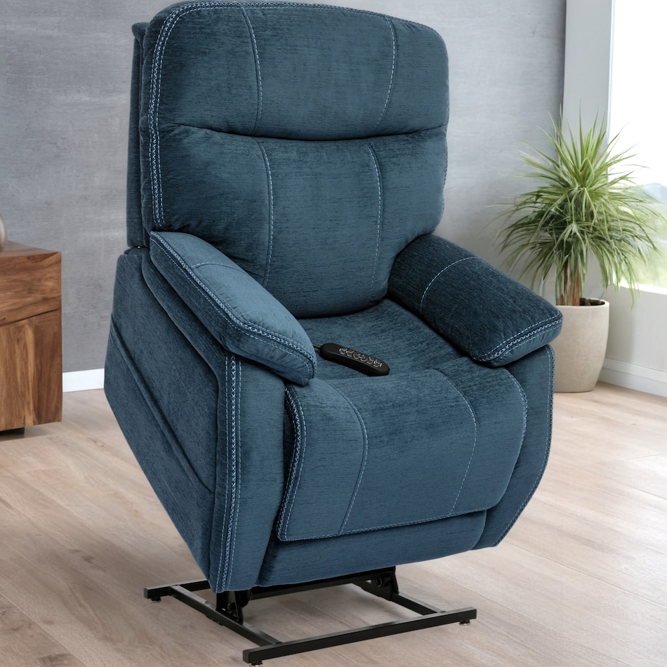  blue recliner   