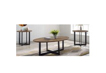  brown occasional tables all   