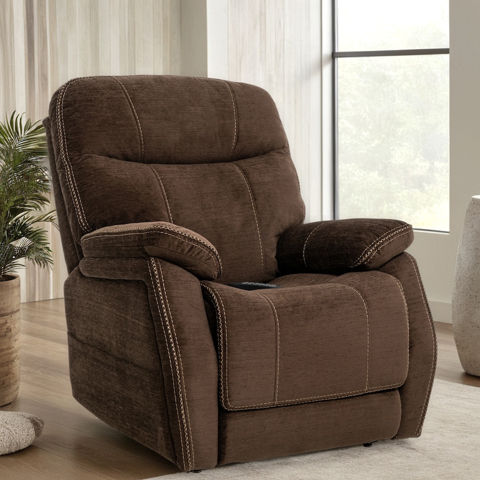  brown recliner   