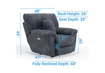  gray recliner   