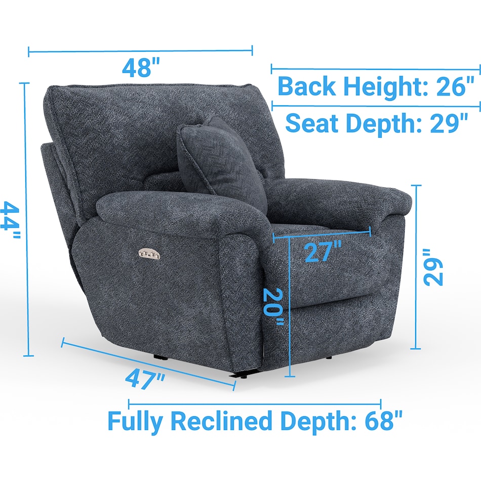  gray recliner   