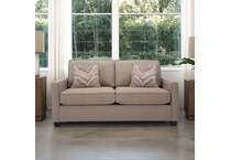  beige loveseat   
