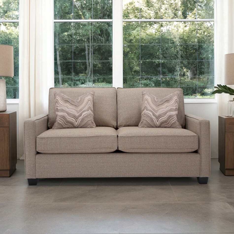  beige loveseat   
