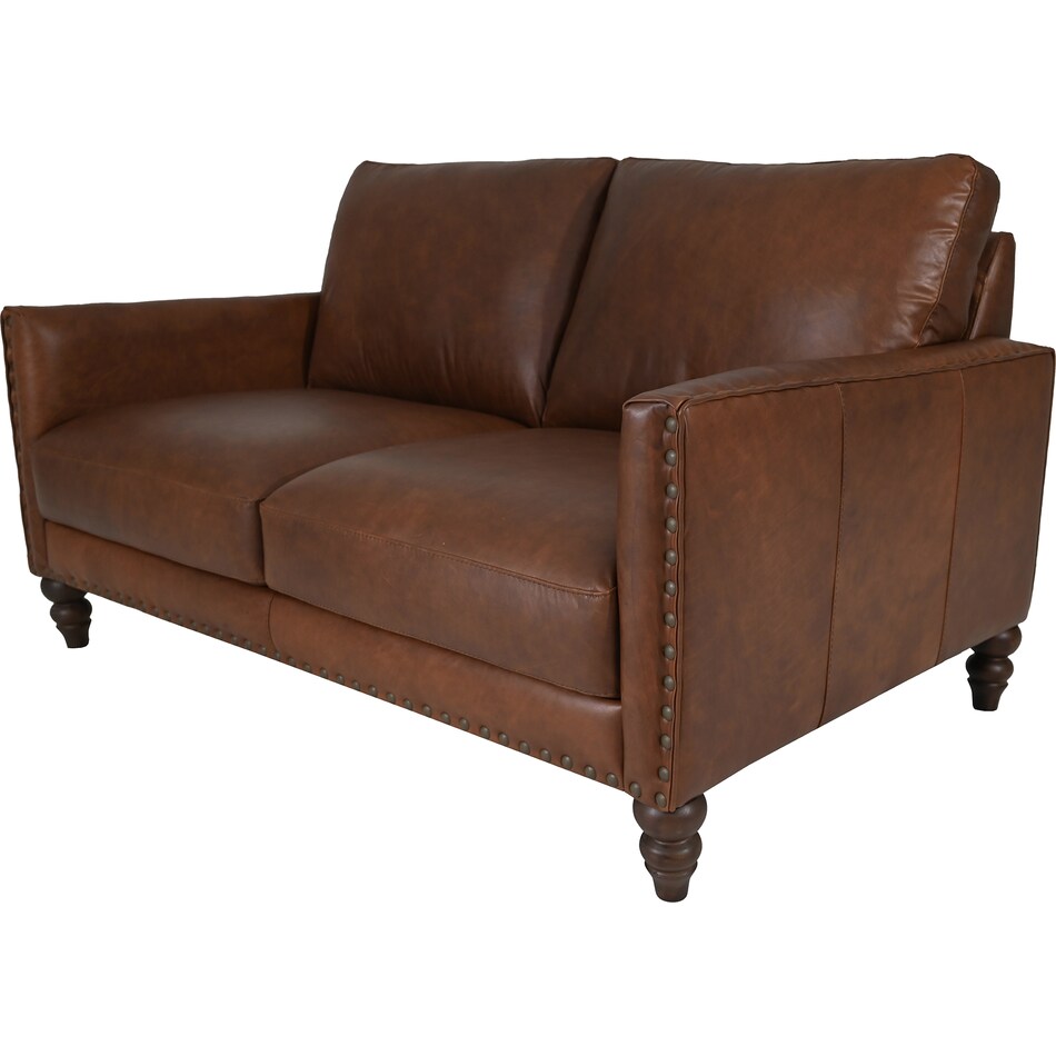  brown loveseat   