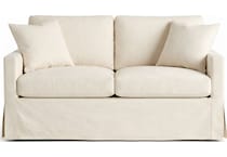  white loveseat   