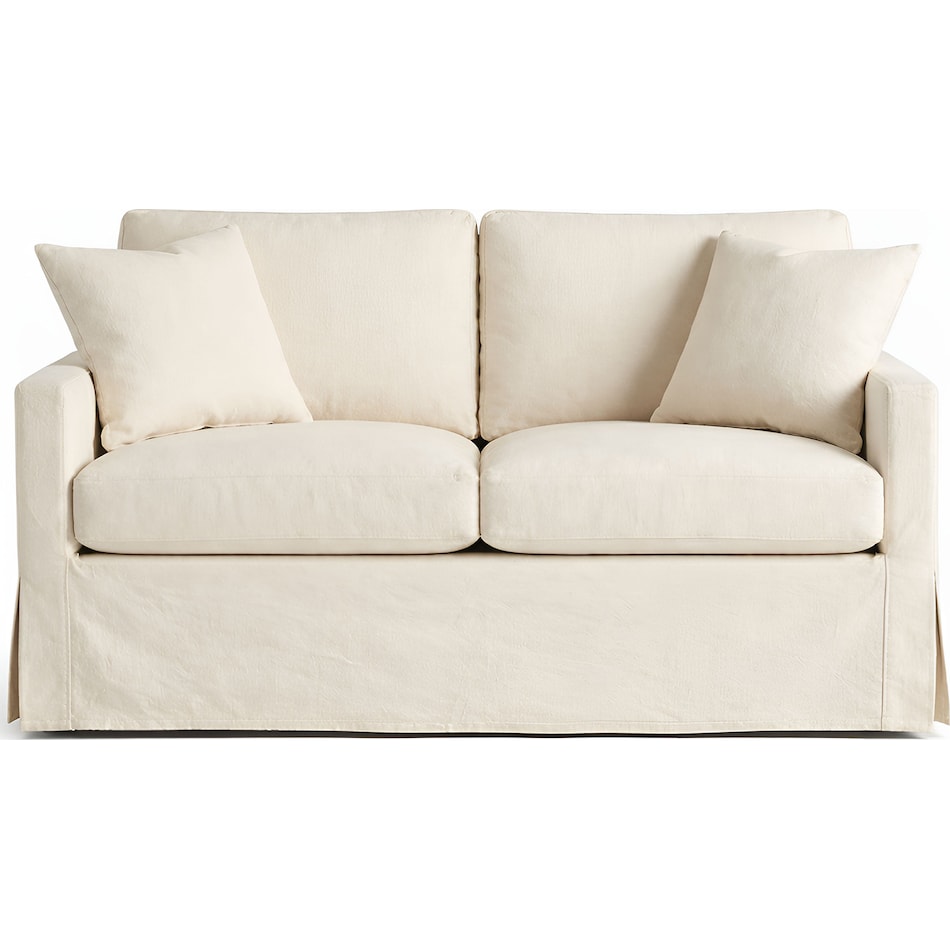  white loveseat   
