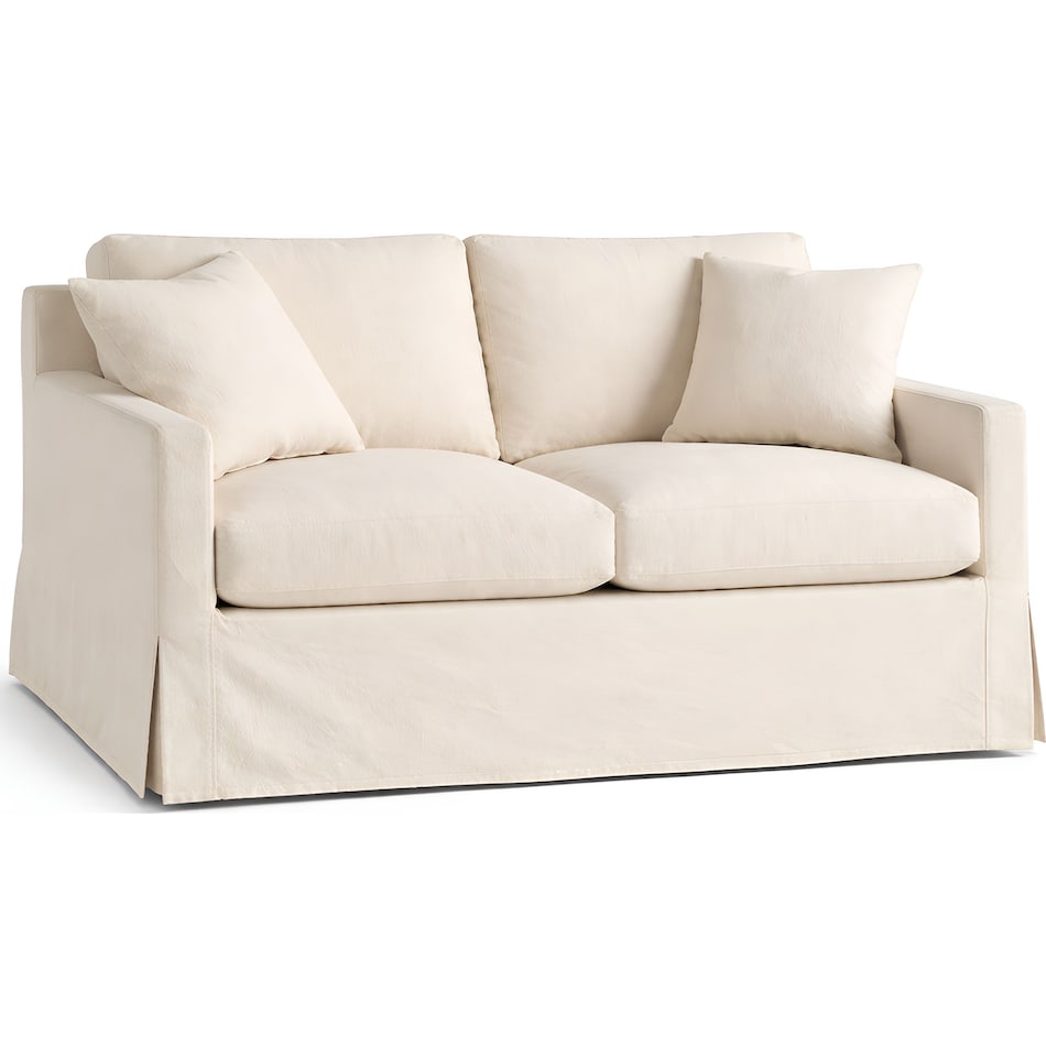  white loveseat   