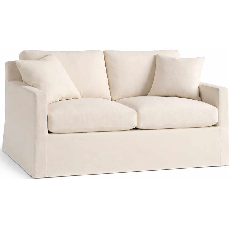  white loveseat   