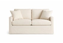  white loveseat   