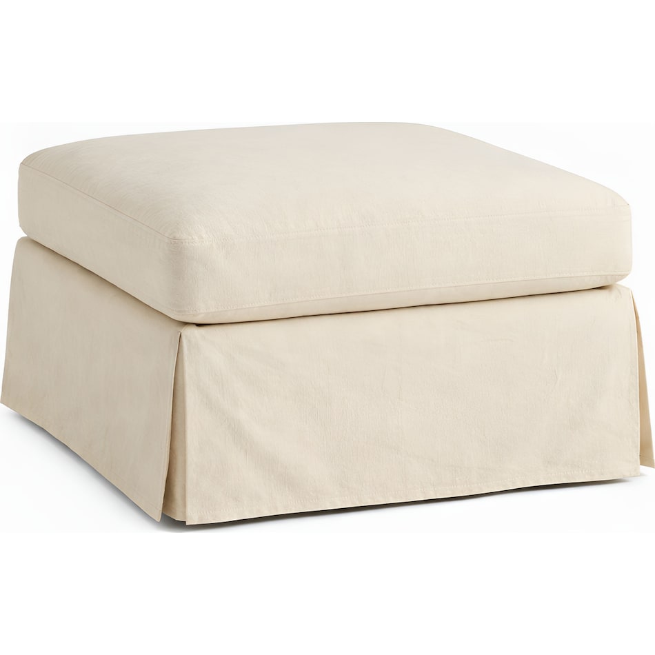  white ottoman   