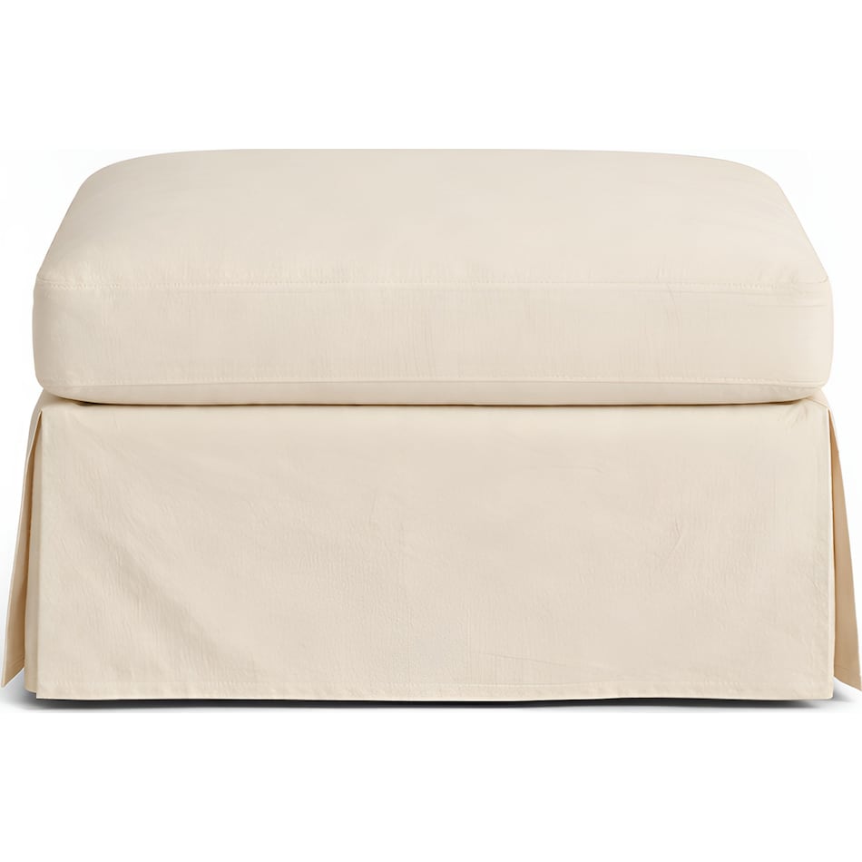  white ottoman   