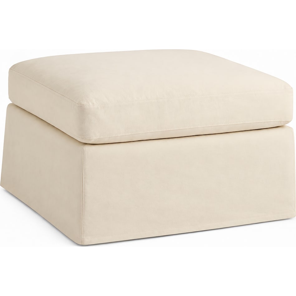 white ottoman   