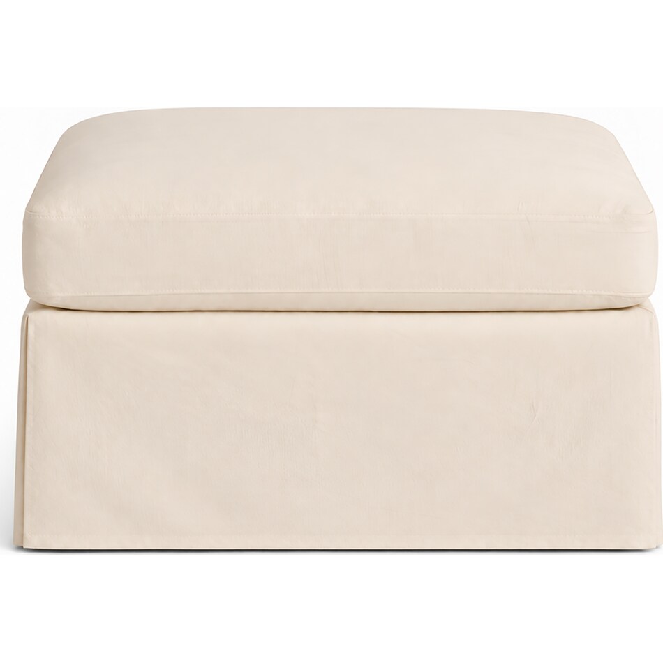 white ottoman   