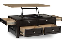  brown occasional tables all   