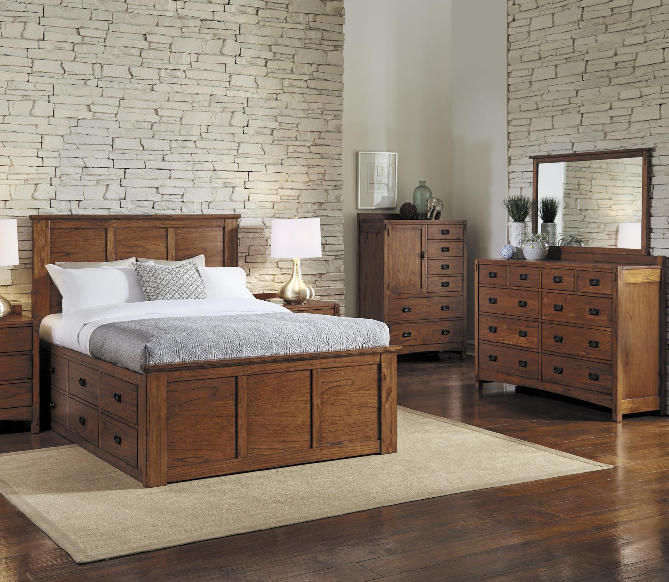 Mission Hill 4 Piece King Storage Bedroom