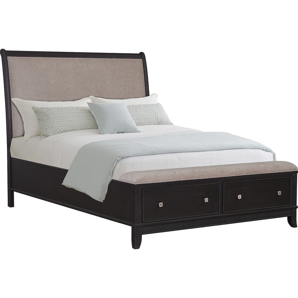  black master bedroom   