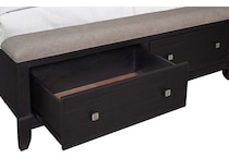  black master bedroom   