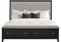  black master bedroom   