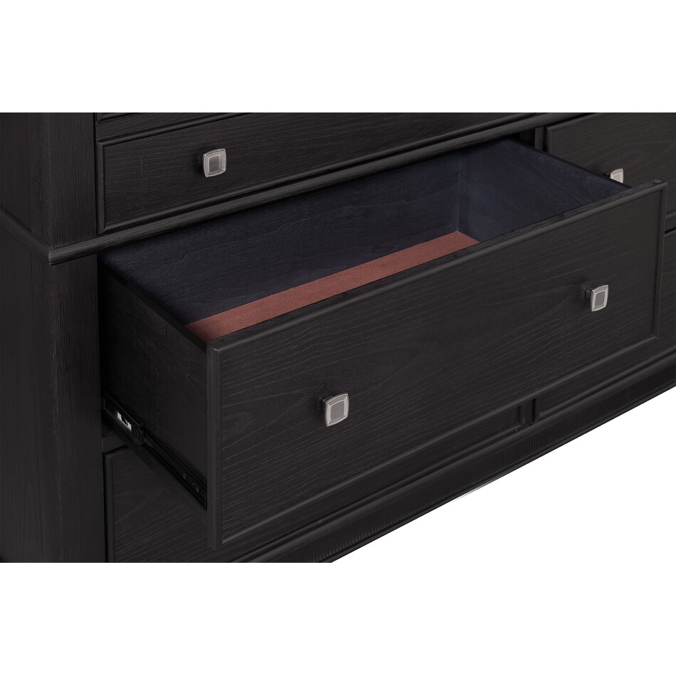  black master bedroom   