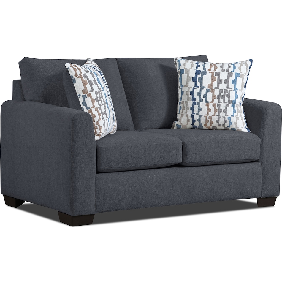 gray loveseat