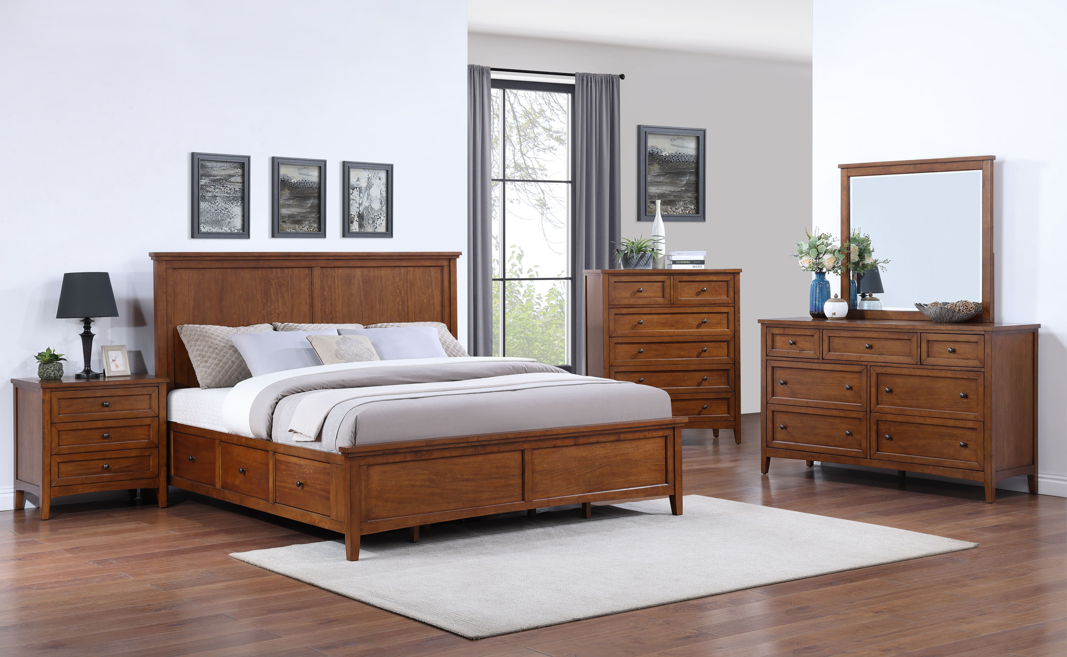 Spencer 2 4 Piece Queen Storage Bedroom