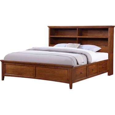 Spencer 2 Full Bookcase Storage Bed