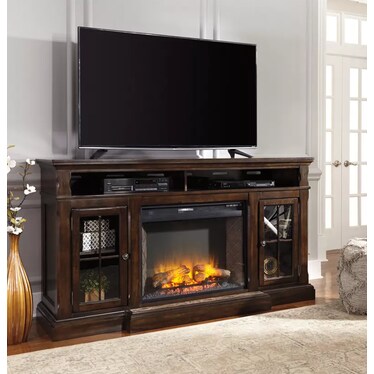 72" Media Console W/Fire
