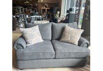  blue loveseat   