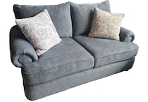  blue loveseat   