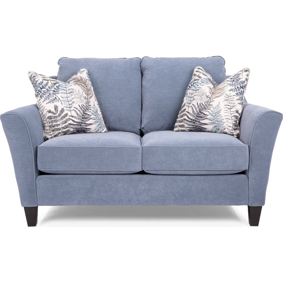  blue loveseat   