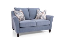  blue loveseat   