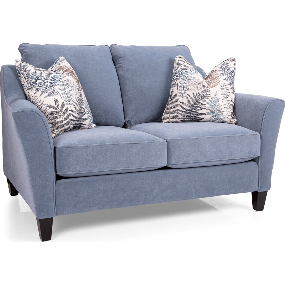  blue loveseat   