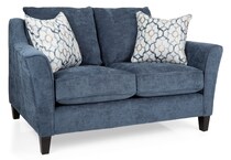  blue loveseat   