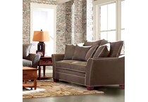  brown loveseat   