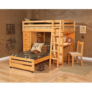 TWIN OVER TWIN LOFT BED