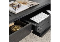  black home office   