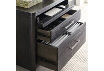  black home office   
