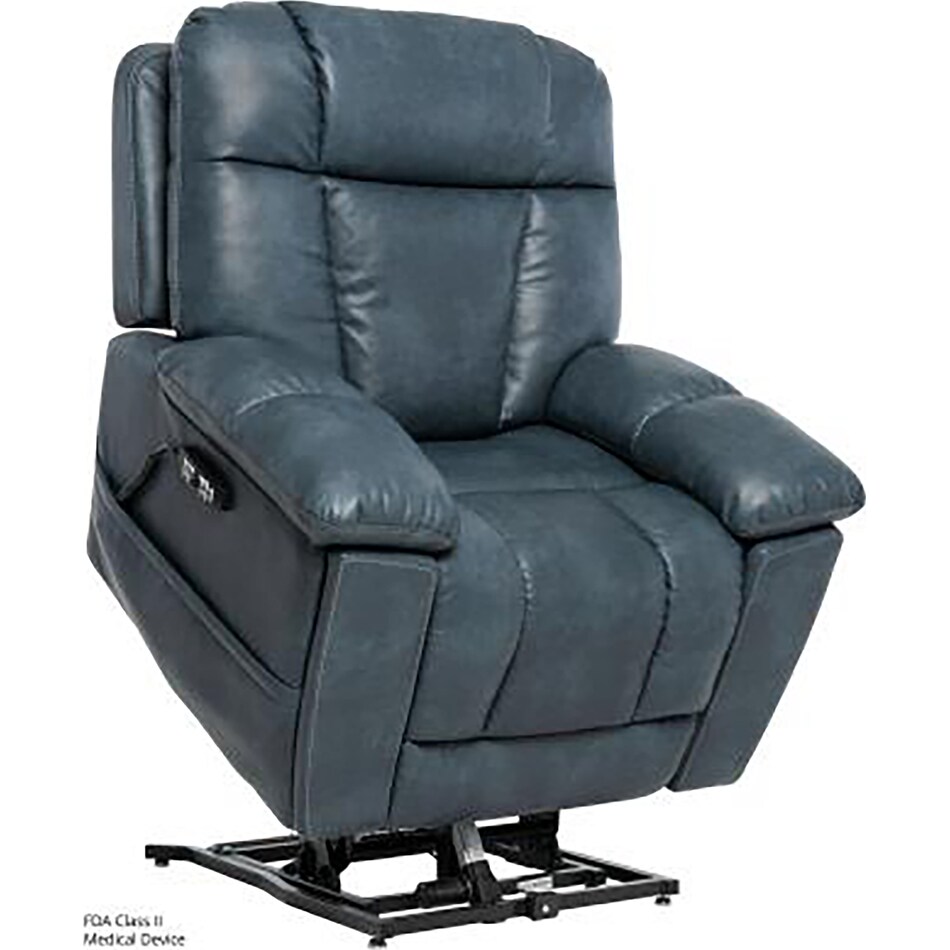  blue recliner   