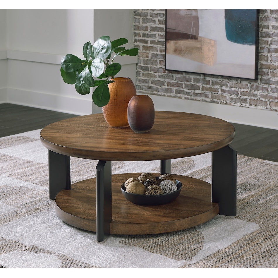  brown occasional tables all   