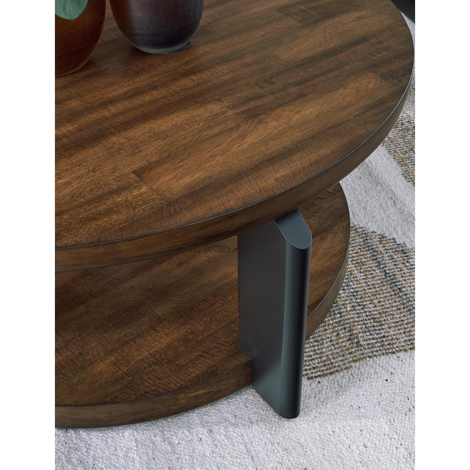 brown occasional tables all   