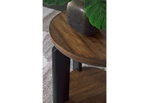  brown occasional tables all   