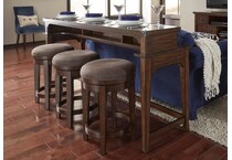  brown occasional tables all   