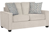  white loveseat   
