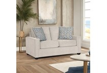  white loveseat   