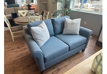  blue loveseat   