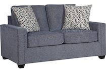  blue loveseat   