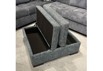  blue ottoman   